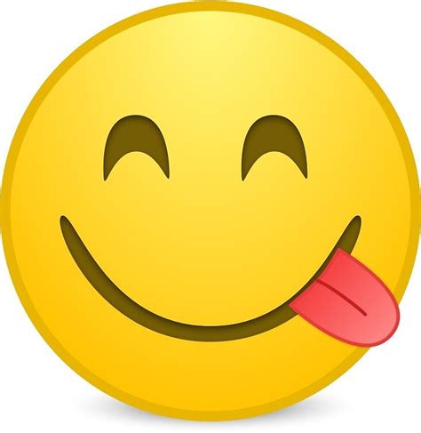 Tongue Yum Emoji By Emojishirts Redbubble