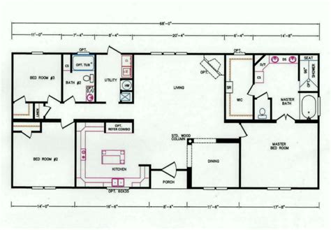 3 Bedroom Modular Homes Floor Plans House Plan