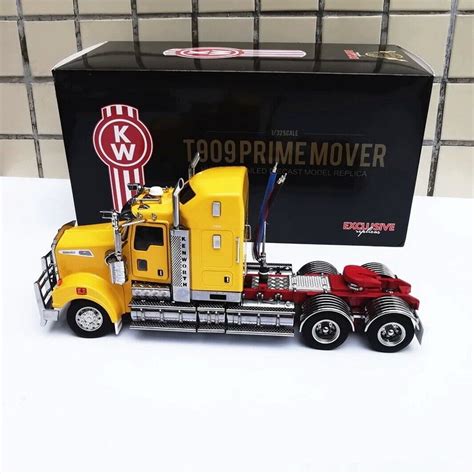 Exclusive 132 Kenworth T909 Prime Mover Truck Yellow Diecast Car Model