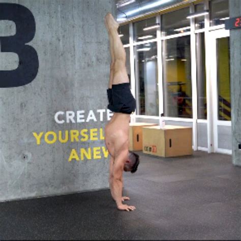 Handstand Straight To Single Leg Isolation Exercise How To Workout