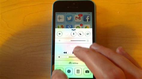 You can also turn on the flashlight from the lock screen. How to Turn On iPhone 5 Flashlight - YouTube