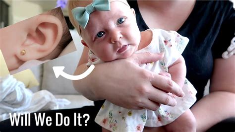 Piercing Our Babys Ears Youtube