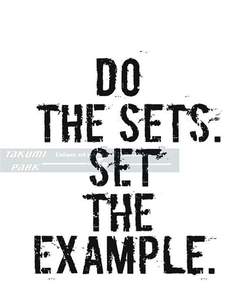 Set The Example Quotes Quotesgram