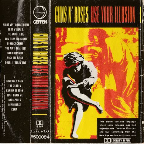 Guns N Roses Use Your Illusion I 1991 Cassette Discogs