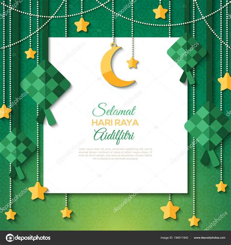 You can send the card to wish them selamat hari raya aidilfitri and many cheers, inspire, motivate, etc cards to your friends. Selamat Hari Raya card with white paper sheet — Stock ...