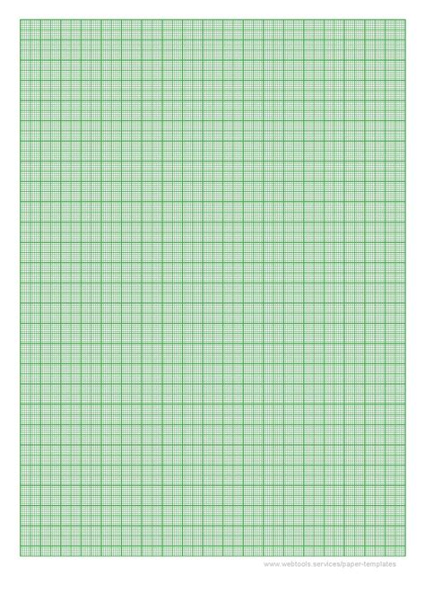 Green Graph Paper Printable Pdf Mm Mm A Grid Size Get Graph Paper