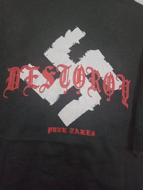 Vintage 90s Destroy Punk Tshirt Etsy