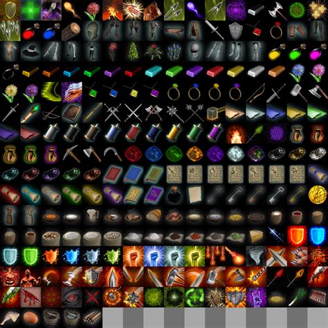 Rpg Loot Icons Pixel Art Opengameart Org Hot Sex Picture