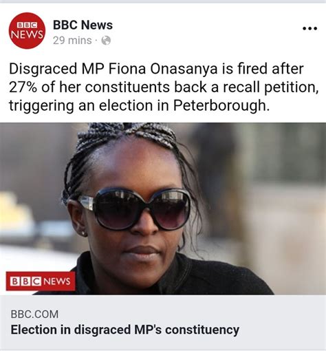 Amazing Stories Around The World Disgraced Nigerian Mp Fiona Onasanya Loses Seat After Recall