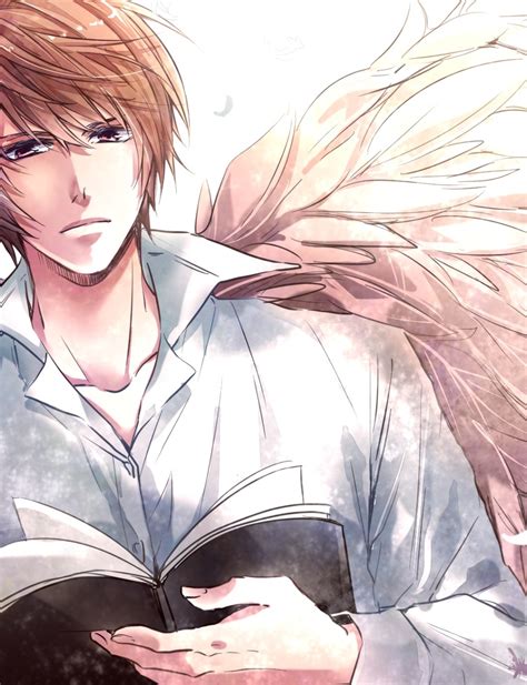 Wallpaper Yagami Light Wings Anime Boy Death Note Resolution