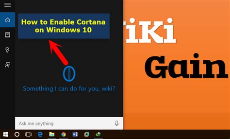 How To Enable Cortana On Windows 10 Wikigain