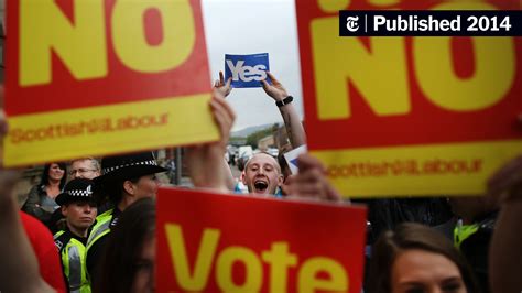Scottish Referendum Could Hinge On The Undecided The New York Times