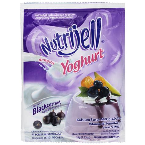 Jual Nutrijell Yoghurt Blackcurrant 12x35g Shopee Indonesia