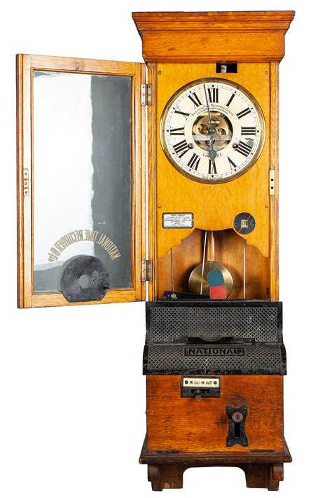 National Time Recorder Clock Witherells Auction House
