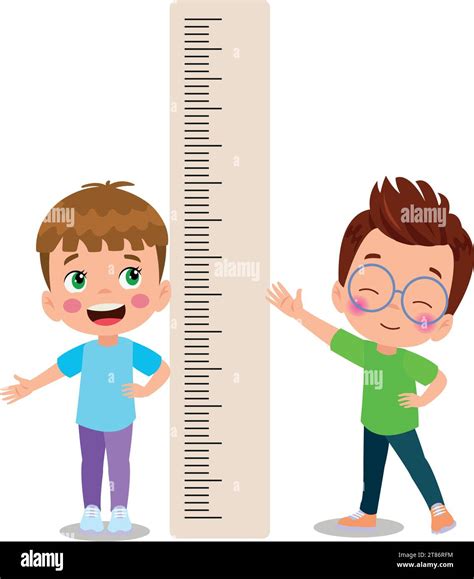 Height Measure For Little Children Stock Vector Image And Art Alamy