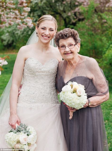 nana betty 89 serves as a bridesmaid for her granddaughter christine quinn daily mail online