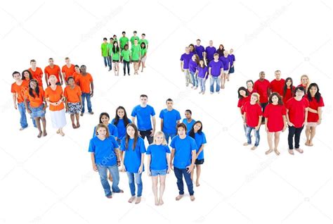 Groups Of People In Different Colors Stock Photo By ©rawpixel 52464677
