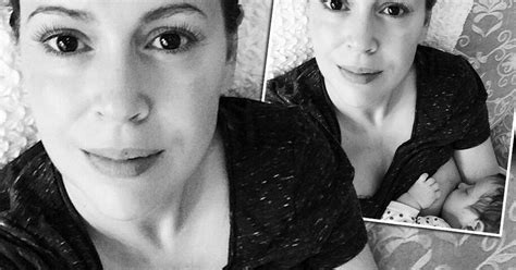 Alyssa Milano Shares Intimate Photo Of Herself As She Breastfeeds Her