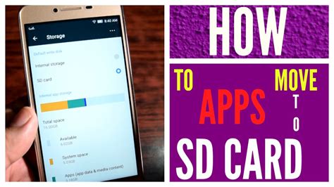 The bad thing is the writing speed to move files from computer to the internal sd card becomes very very slow! How to move apps to SD card in Lenovo Vibe K5 Plus - YouTube