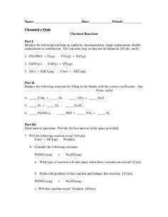 Classify the reactions below as synthesis, decomposition, single replacement, double replacement. Printables Types Of Chemical Reactions Worksheet Answers of chemical reactions worksheet answer ...