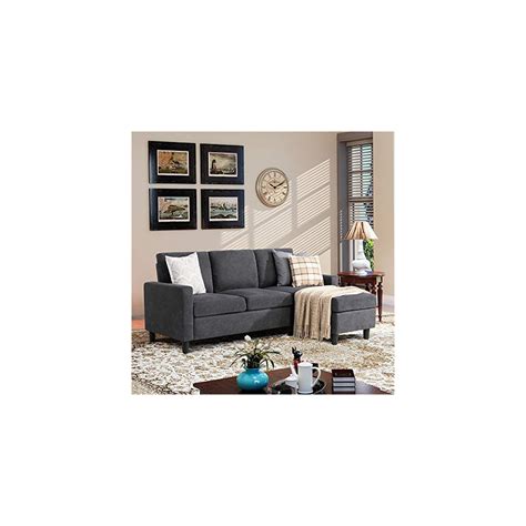 Walsunny Convertible Sectional Sofa Couch With Reversible Chaise