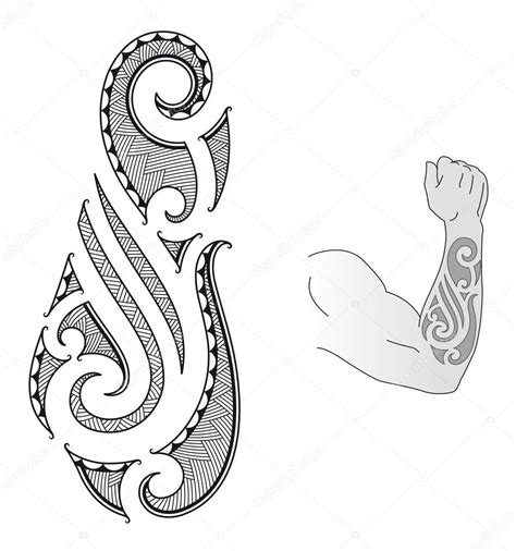 Maori Tattoo Design — Stock Vector 8899118