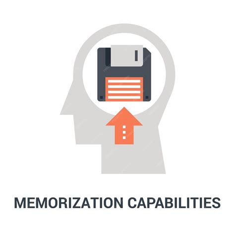 Premium Vector Memorization Capabilities Icon Concept