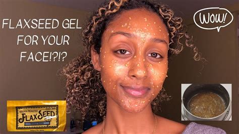Flaxseed Gel Skin Tightening And Moisturizing Face Mask Youtube