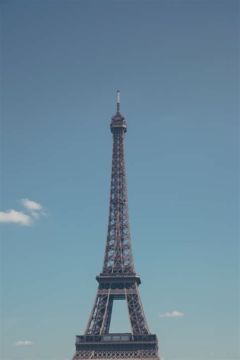 Paris Eiffel Tower Under Clear Blue Sky Free Image Peakpx