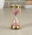 Buy Brown Brass and Glass Sand Hour Glass by Exim Decor Online - Hour ...
