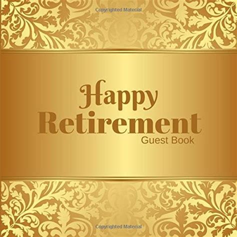 Happy Retirement Guest Book Message Book Memory Keepsake With 100