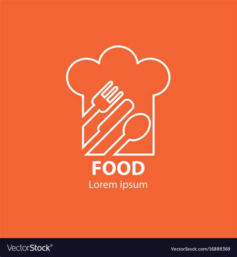 Modern Minimalistic Logo Of Food Royalty Free Vector Image