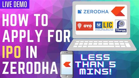 How To Apply For Ipo In Zerodha How To Apply For Ipo In Kite App
