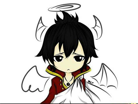 Zeref Dragneel Cute Chibi Angel Demon Fairy Tail Image Fairy Tail