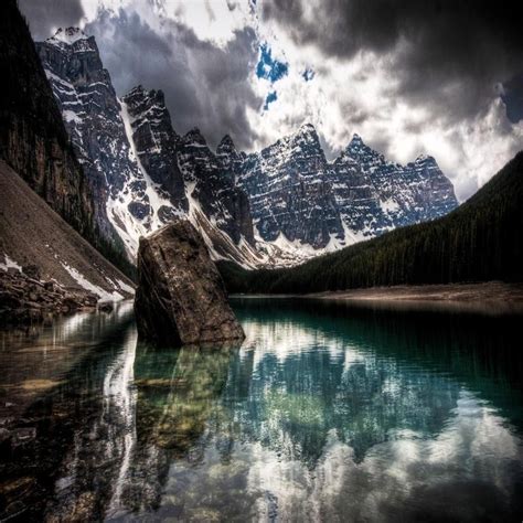 Afternoon In Lake Moraine Wallpaperrocks Earth Pictures Nature