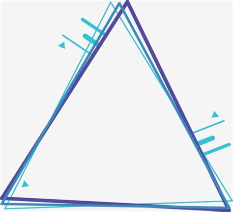 Blue Triangle Vector Png Images Triangle Triangle Border Blue Triangle