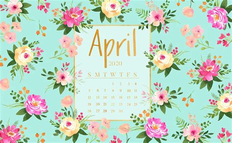 April 2024 Desktop Wallpaper Calendar 2024 Calendar Printable