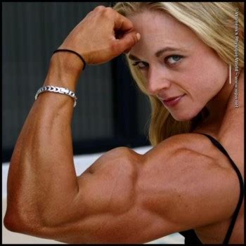 Biceps Day Female Muscle Slave
