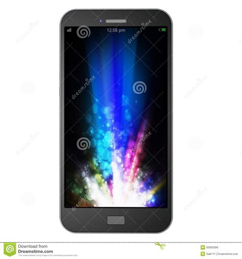 Mobile Phone On White Backgroundcell Phone Illustration