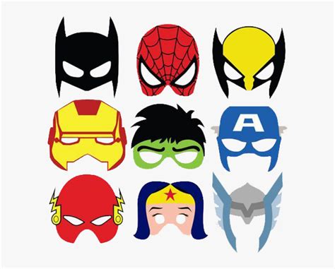 Avengers Clipart Mask Printable Superhero Mask Hd Png Download Kindpng