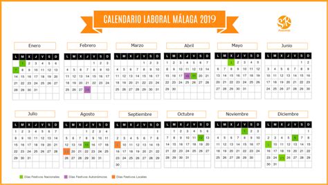 Calendario Laboral Málaga 2019 Suárez y Rodríguez Asesores