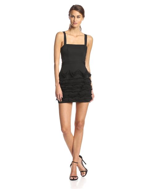 Rebecka Cutout-Back Ruffle Dress by BCBGMAXAZRIA (With images) | Black ...