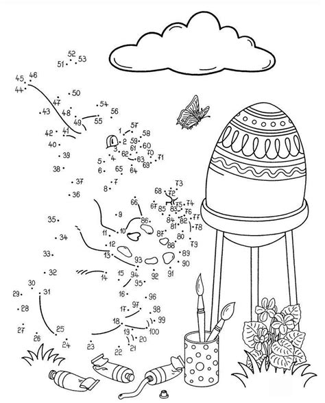 Wenn ihr kind das ganze motiv auf der kostenlosen vorlage mit den farben ausgemalt hat, die den nummern zugeordnet sind, kommen osterglocken und ein küken zum vorschein. Ausmalbild Malen nach Zahlen: Osterhase bemalt Osterei ...