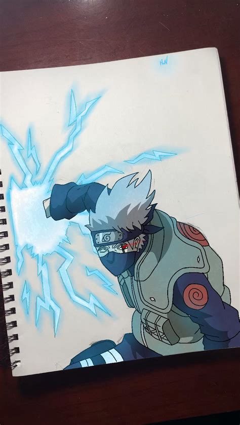 Kakashi Drawing By Me Naruto