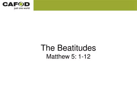 Ppt The Beatitudes Matthew 5 1 12 Powerpoint Presentation Free