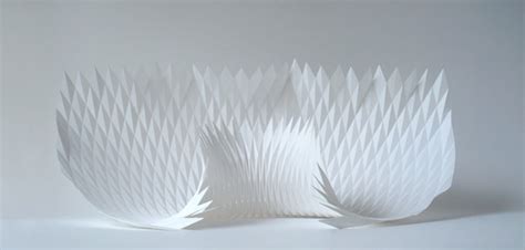 Dynamic Patterns Form Complex Geometric Paper Sculptures