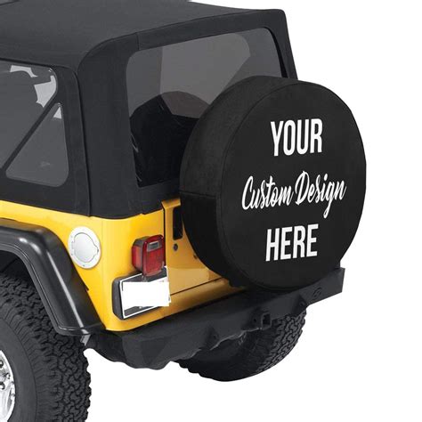 Custom Spare Tire Cover Personalized Jeep Spare Tire Cover Onyx Prints