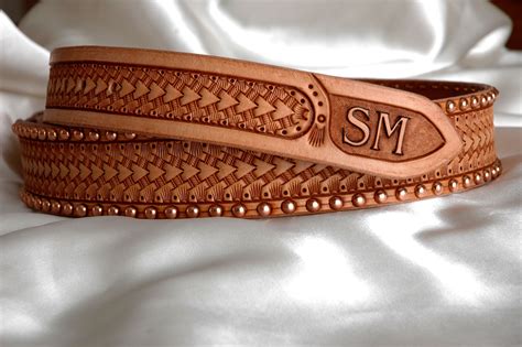 Leather Belt Crafts Leather Tool Belt Custom Leather Belts Tooled