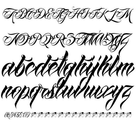 AnhaQueenVMF Font Tattoo Fonts Cursive Lettering Styles Alphabet