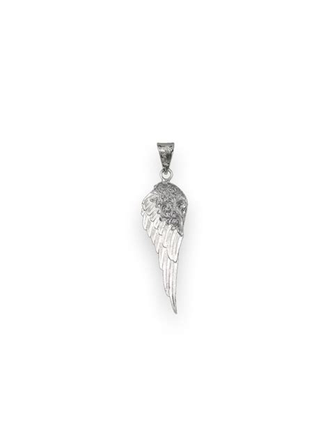Sterling Silver Angel Wing Pendant Hyo Silver